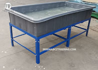2M Lenght Lldpe Chất liệu Aquaponic Grow Bed Poly Bể nuôi thủy sản với phụ kiện bể